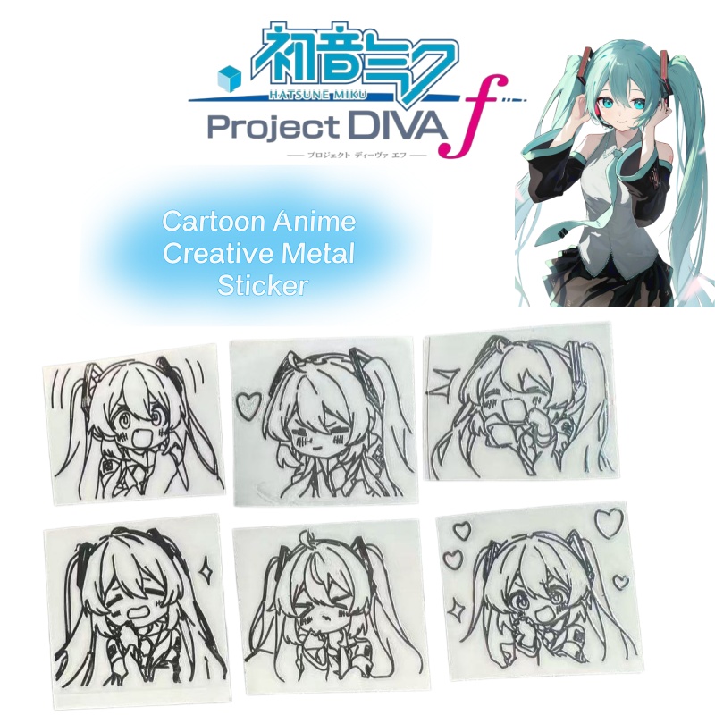 Laptop Tablet Accessories - Hatsune Miku cartoon anime personageserie metalen