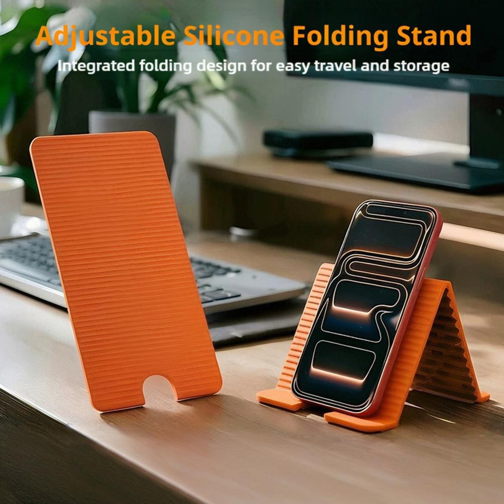 Laptop Tablet Accessories - Flexibele opvouwbare siliconen telefoonhouder voor iPhone,