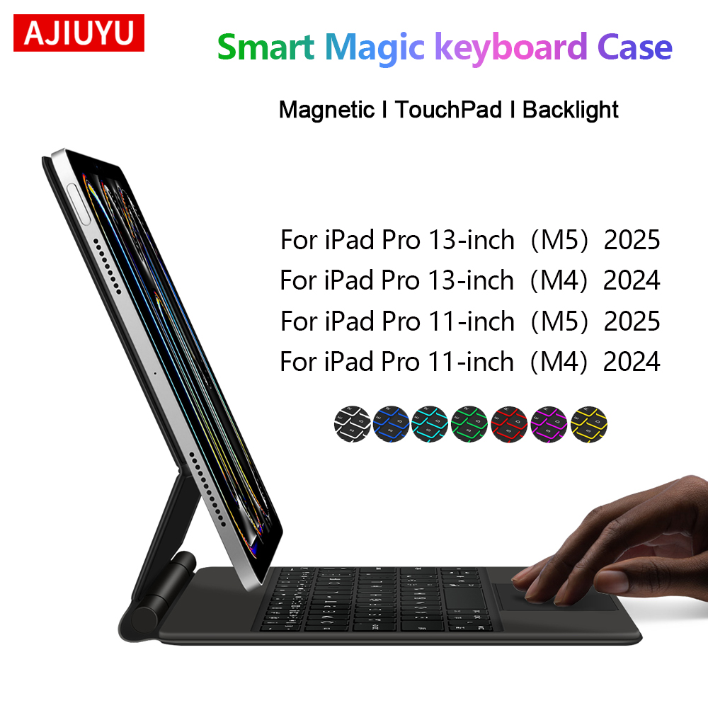 Magnetic Case Smart - AJIUYU Magnetische Magic Keyboard Case Voor