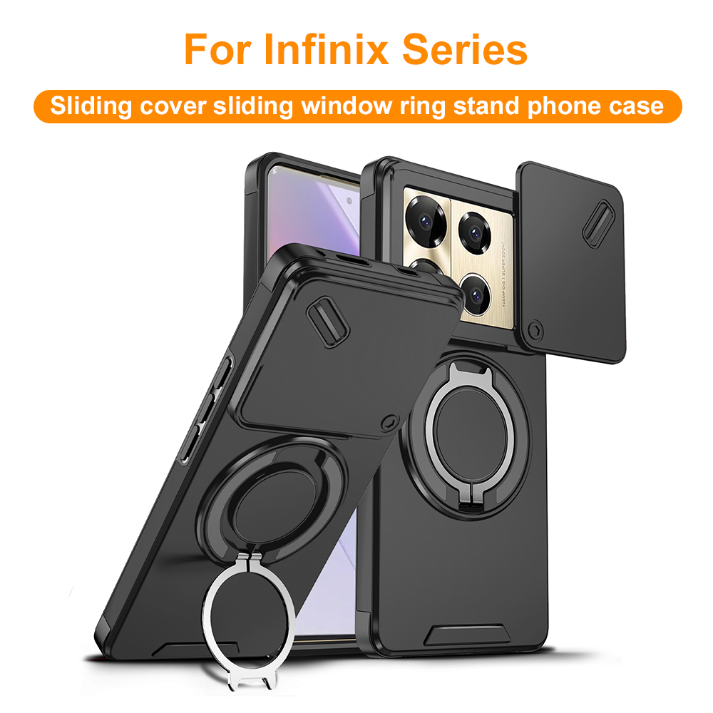 Magnetic Case Smart - Schuifbare camera-afdekking telefoonhoesje voor Infinix Note