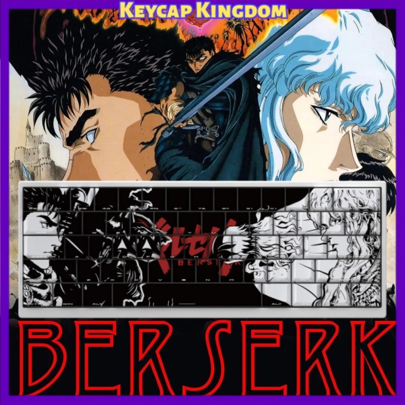 Tablet Accessories For Gaming - BERSERK Thema Anime Keycap 98 Key