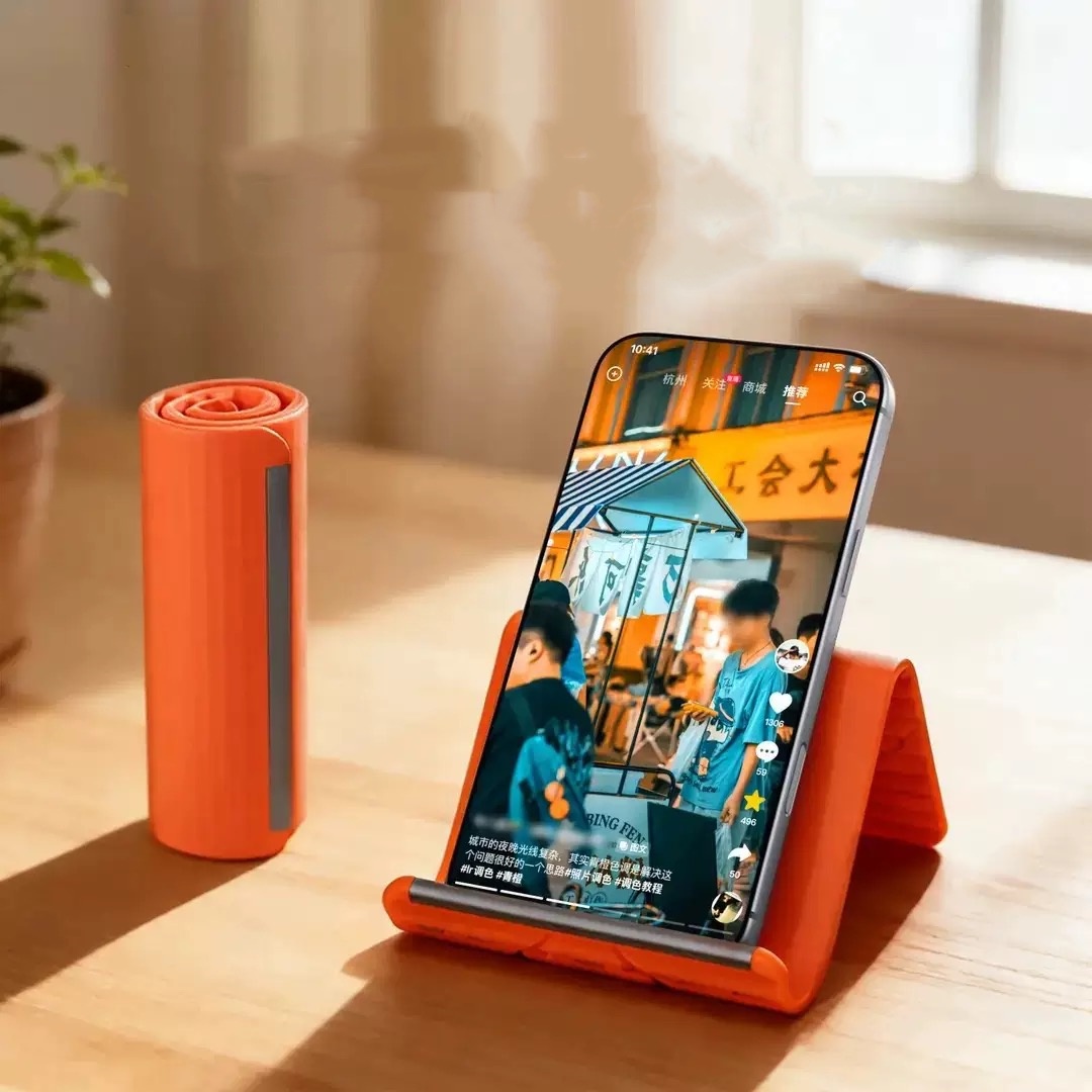 Laptop Tablet Accessories - Luie draagbare telefoonstandaard Siliconen desktop-tabletlaptophouder Creatieve