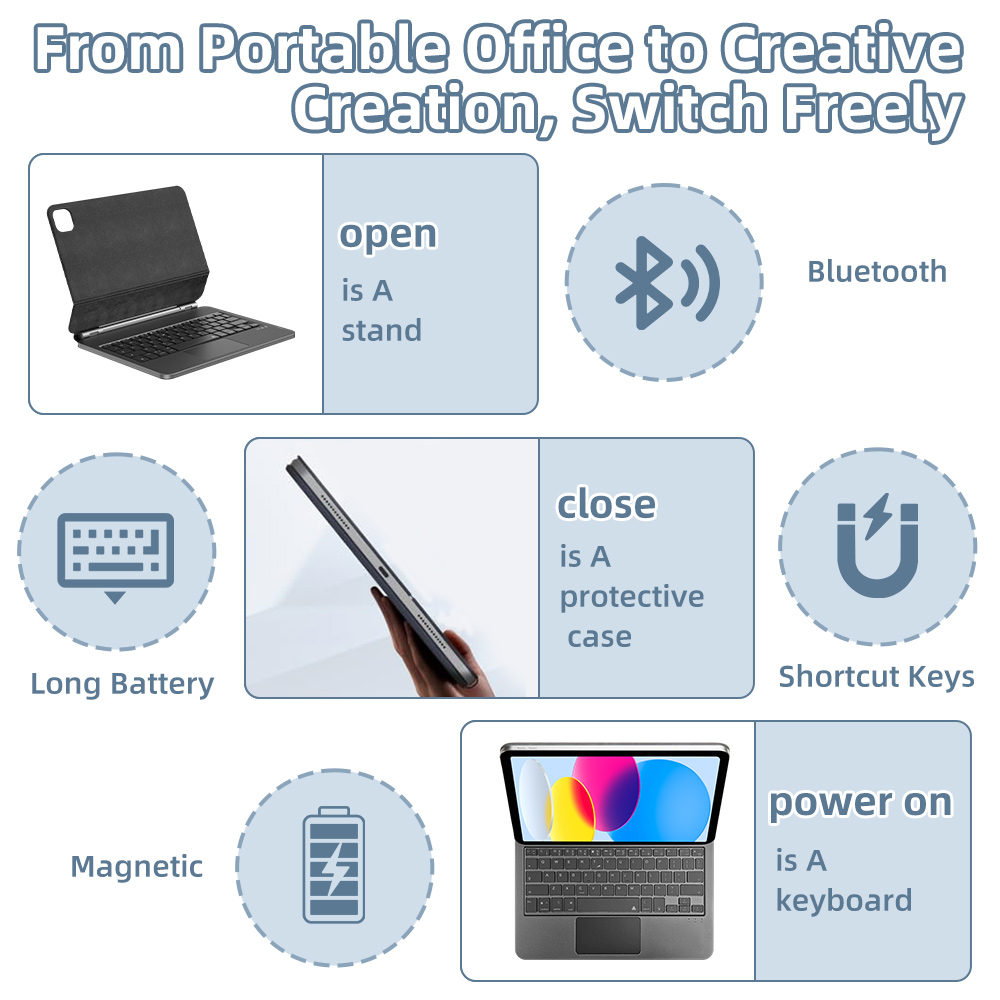 2026 Magic Keyboard met Blueto - Magnetic Case Smart recensie en prijs
