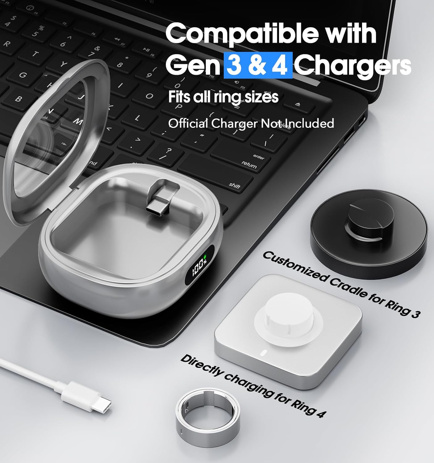 Oplaadcase voor Oura Ring Gen  - Magnetic Case Smart recensie en prijs