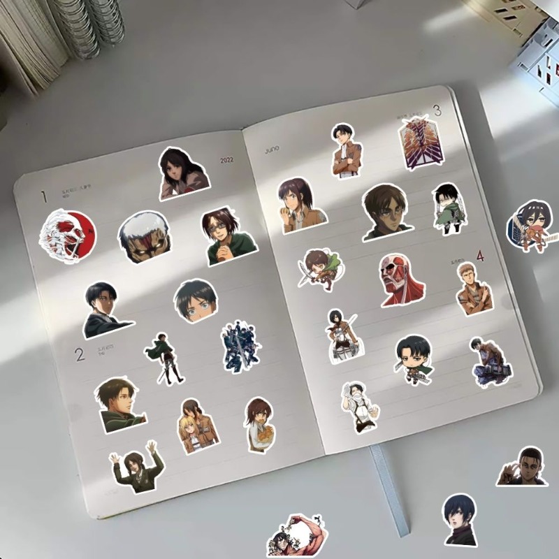 60 stuks Attack on Titan Anime - Tablet Accessories Aesthetic recensie en prijs
