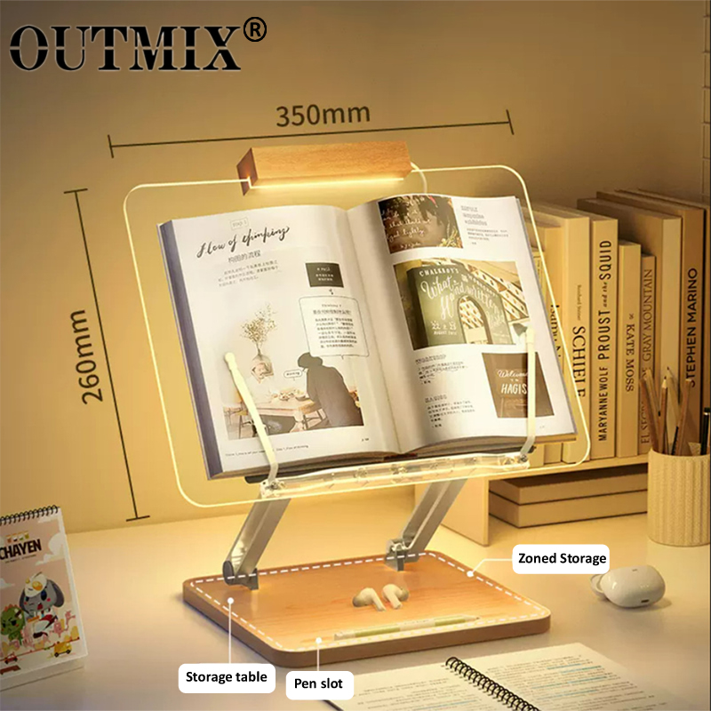 Houten leesstandaard met licht - Laptop Tablet Accessories recensie en prijs
