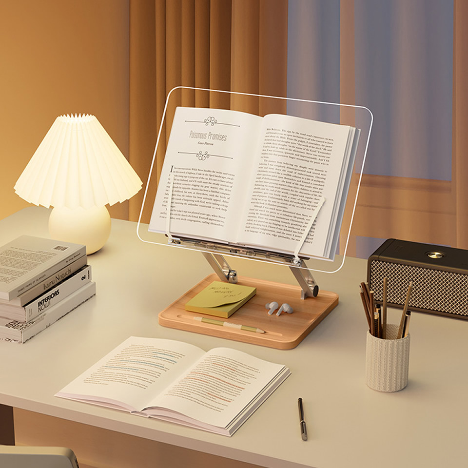 Houten leesstandaard met licht - Laptop Tablet Accessories recensie en prijs