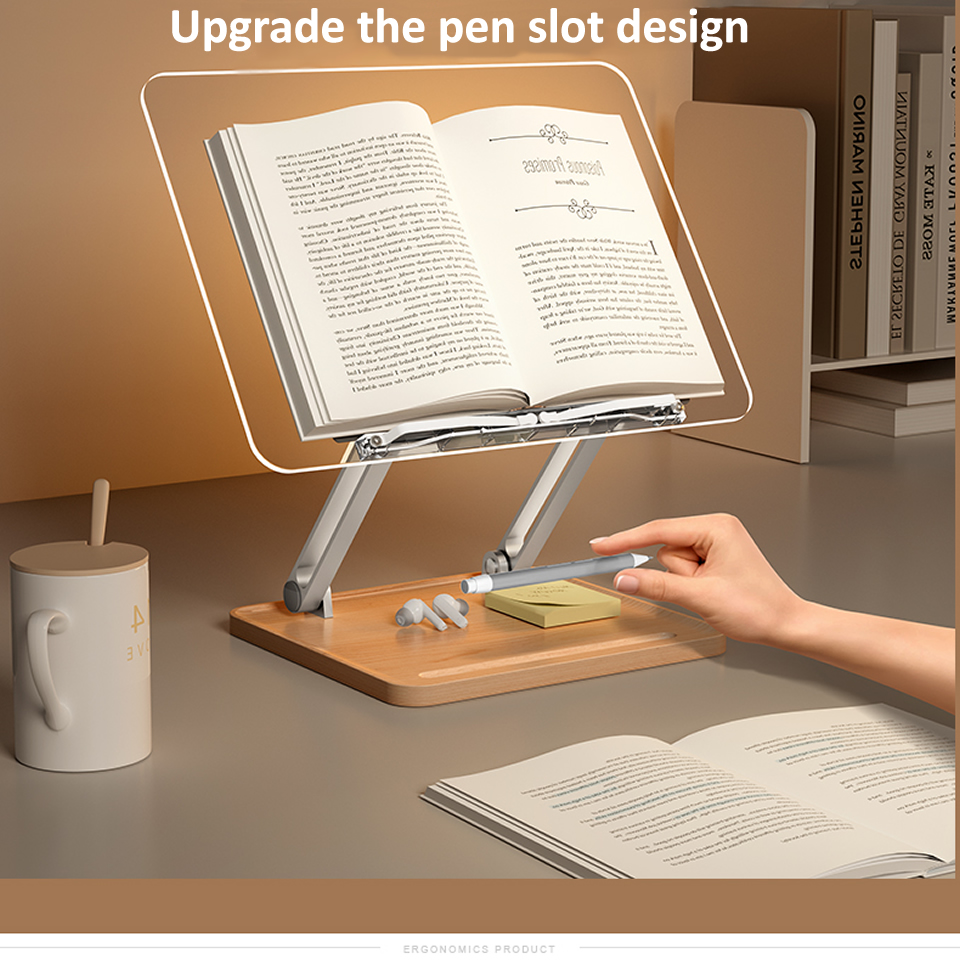 Houten leesstandaard met licht - Laptop Tablet Accessories recensie en prijs